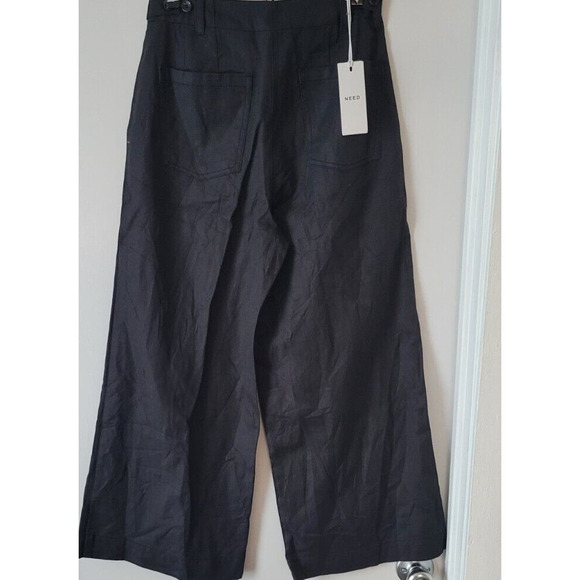 Need Womans Sz. S Wide Leg Pants Black New with Tags - Picture 5 of 13
